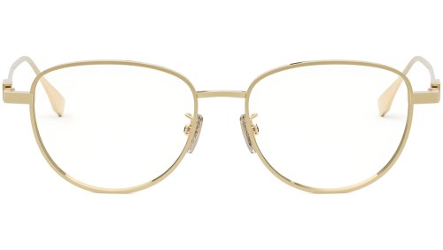 Fendi FE50109F - 030 - 52 Cadres optiques Or Coussin arrondi