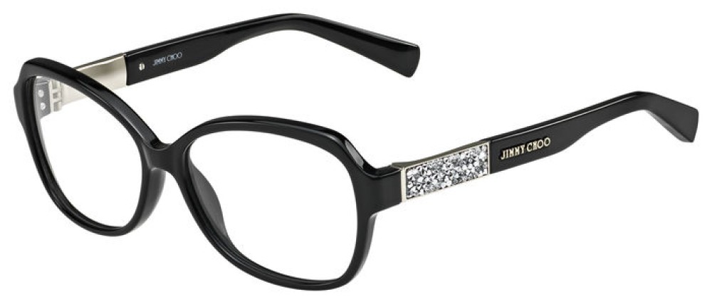 Jimmy Choo JC108 - 29A - 55 Cadres optiques Noir Angulaire