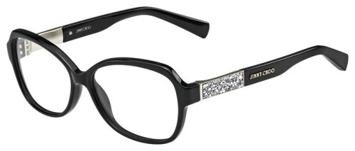 Jimmy Choo JC108 - 29A - 55 Cadres optiques Noir Angulaire