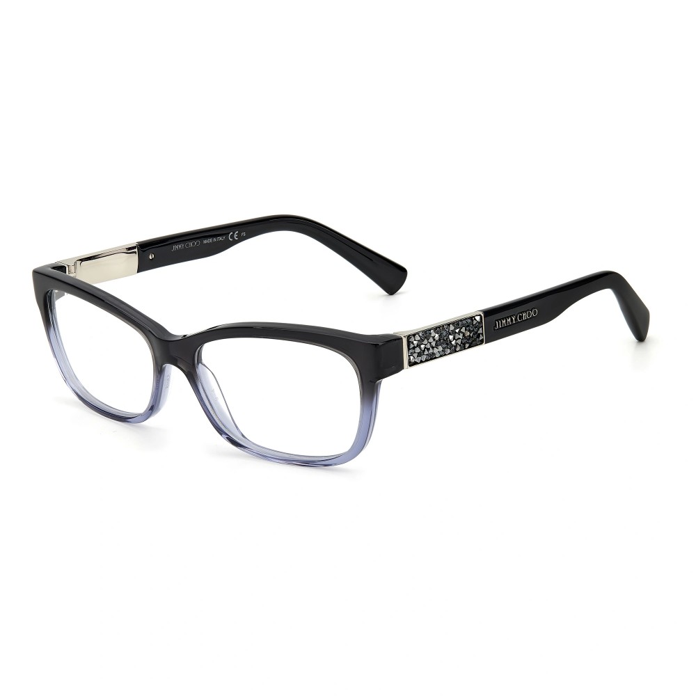 Jimmy Choo JC110 - U76 - 53 Cadres optiques Noir, Gris Angulaire