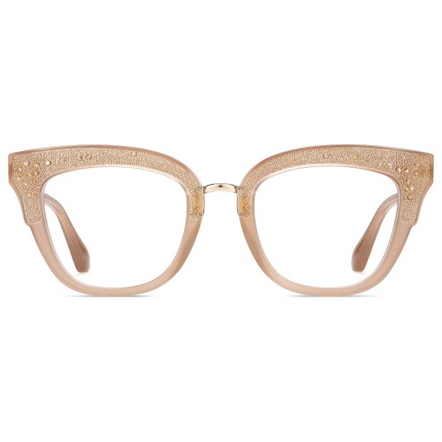 Jimmy Choo JC237 - FWM - 49 Cadres optiques Beige Œil de chat