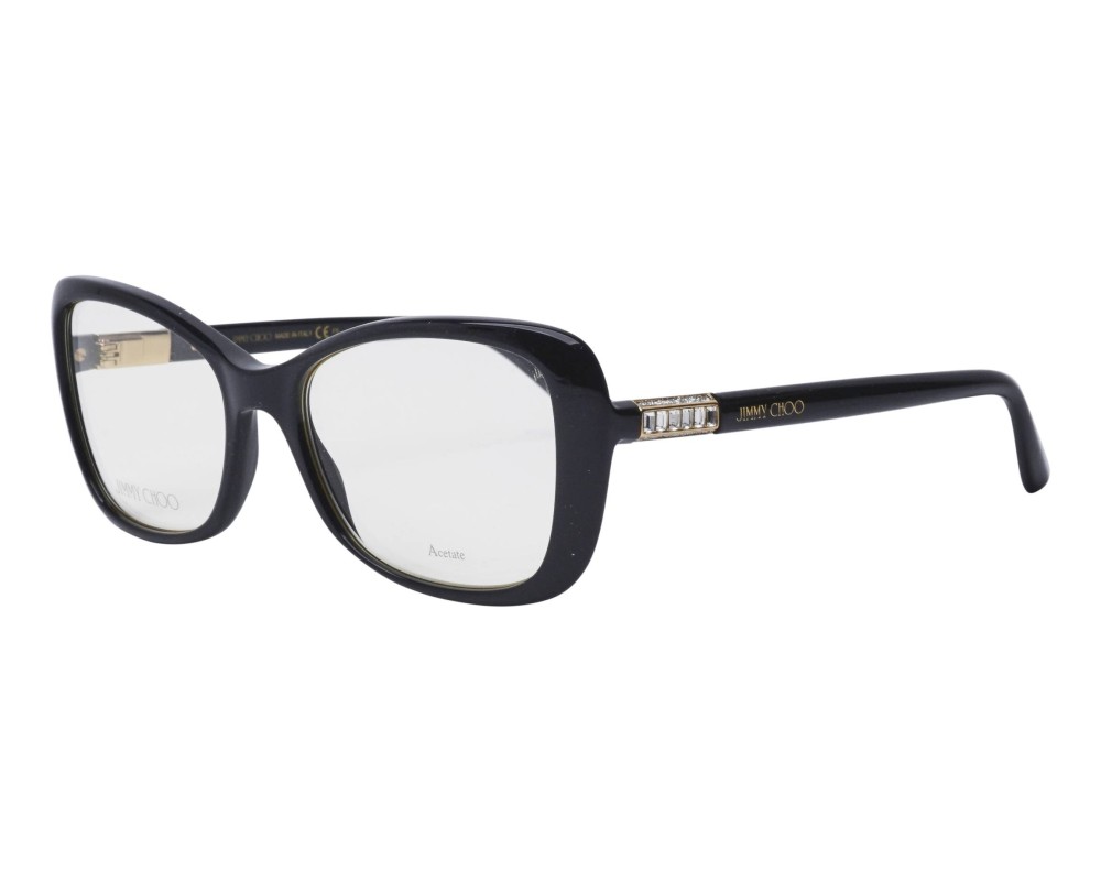 Jimmy Choo JC284 - 807 - 53 Cadres optiques Noir Coussin arrondi