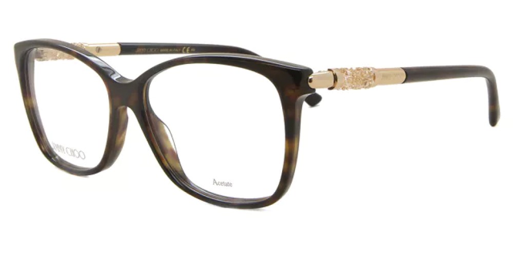 Jimmy Choo JC292 - QUM - 54 Cadres optiques Havane Coussin arrondi