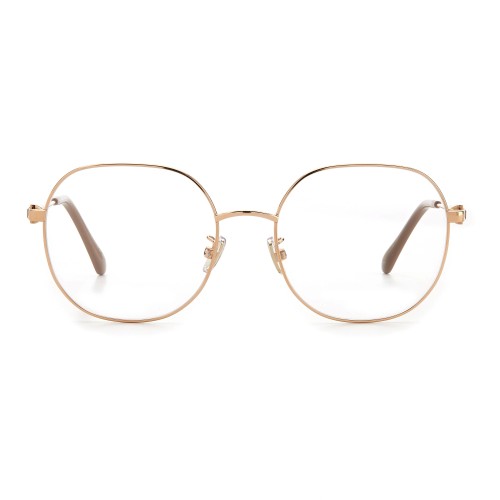 Jimmy Choo JC305/G - DDB - 55 Cadres optiques Or rose, Beige Coussin arrondi