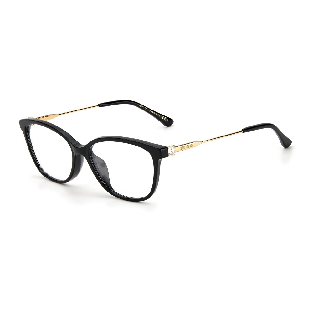 Jimmy Choo JC325/F - 807 - 53 Cadres optiques Noir, Or Coussin arrondi