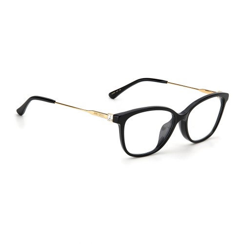 Jimmy Choo JC325/F - 807 - 53 Cadres optiques Noir, Or Coussin arrondi