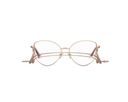 Jimmy Choo JC327 With chain - DDB - 52 Cadres optiques Rose gold Pillow (Rounded)