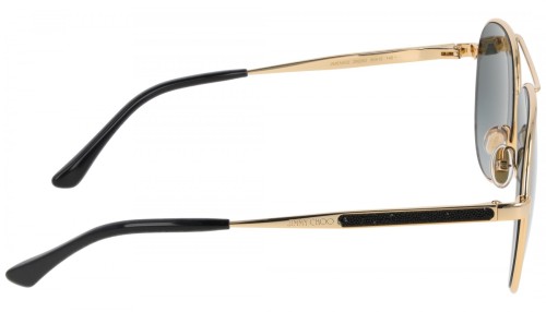 Jimmy Choo JIMENA - 2M29O - 60 Lunettes de soleil Or, Noir Pilote (Aviateur)