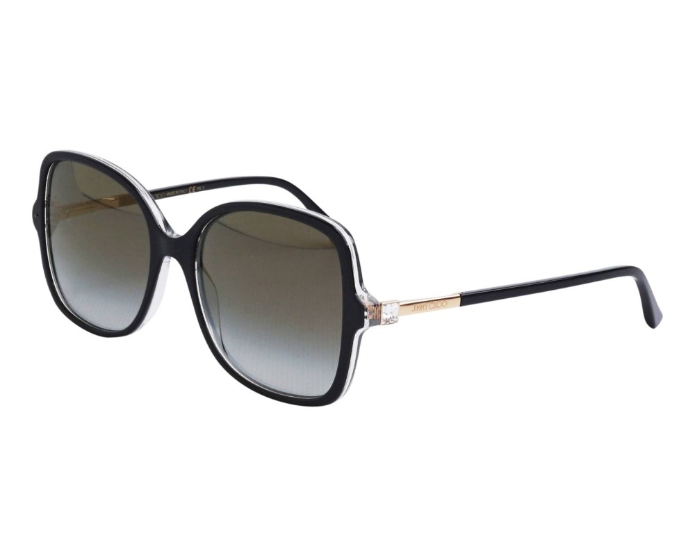 Jimmy Choo JUDY/S - 807FQ - 57 Lunettes de soleil Noir Angulaire