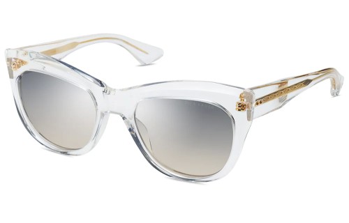 Dita KADER DTS705-A - 03 - 56 Lunettes de soleil Transparent, Or Œil de chat