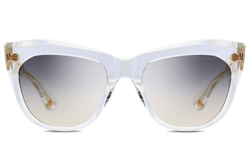 Dita KADER DTS705-A - 03 - 56 Lunettes de soleil Transparent, Or Œil de chat