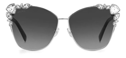 Jimmy Choo KYLA/S 25TH - 0109O - 61 Lunettes de soleil Argent, Noir Œil de chat