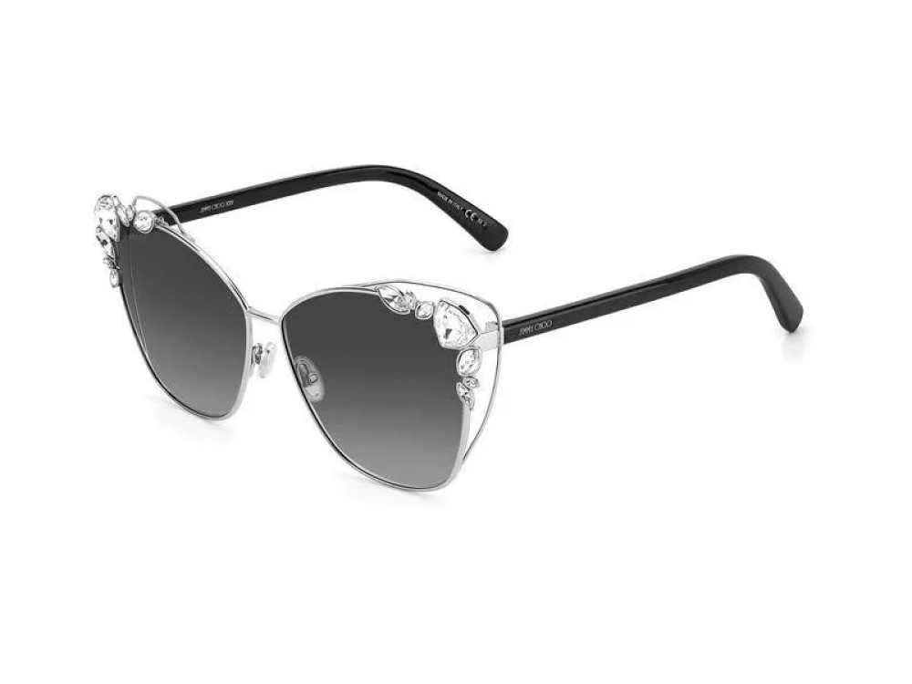 Jimmy Choo KYLA/S 25TH - 0109O - 61 Lunettes de soleil Argent, Noir Œil de chat