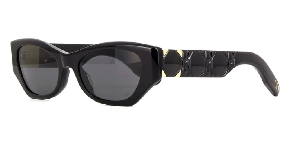 Dior LADY 95.22 B1I - 10A0 Z - 53 Lunettes de soleil Noir Œil de chat