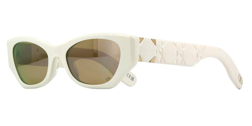 Dior LADY 95.22 B1I - 95F7 Z - 53 Lunettes de soleil Blanc Œil de chat