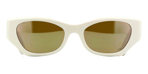 Dior LADY 95.22 B1I - 95F7 Z - 53 Lunettes de soleil Blanc Œil de chat