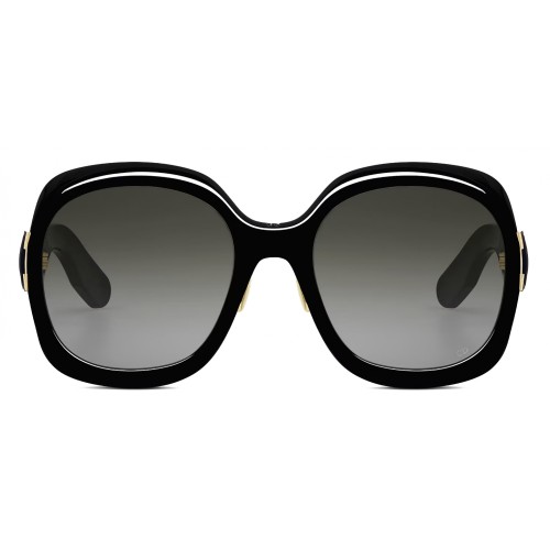 Dior LADY 95.22 R2F - 10A1 N - 58 Lunettes de soleil Noir Angulaire