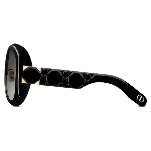 Dior LADY 95.22 R2F - 10A1 N - 58 Lunettes de soleil Noir Angulaire