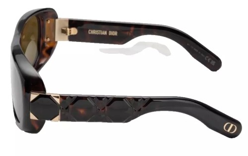 Dior LADY 95.22 S1I - 20C0 N - 59 Lunettes de soleil Havane Angulaire
