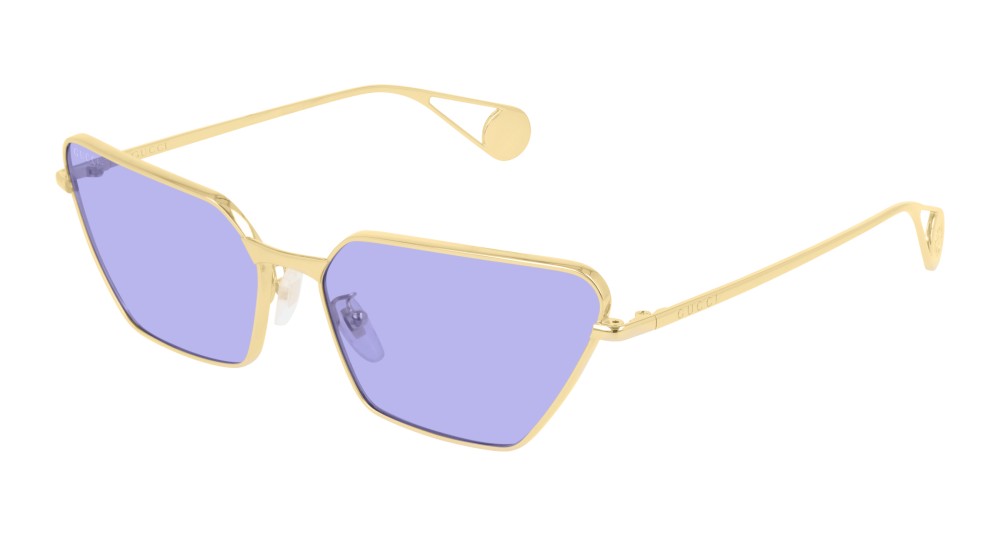 Gucci GG0538S - 006 - 63 Lunettes de soleil Or Œil de chat