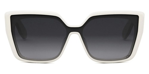 Dior LADY 95.22 S2F - 95A1 - 135 Lunettes de soleil Blanc Coussin arrondi