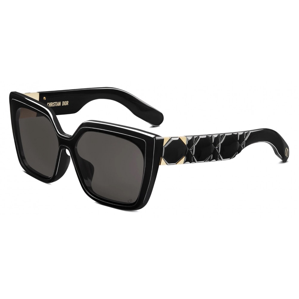 Dior LADY 95.22 S2F - 10A0 Lunettes de soleil Noir Angulaire