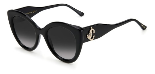 Jimmy Choo LEONE/S - 8079O - 52 Lunettes de soleil Noir Coussin arrondi