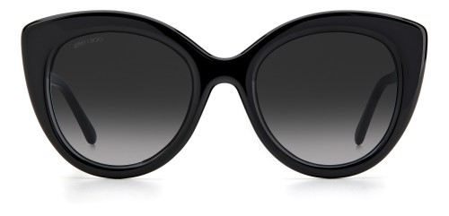 Jimmy Choo LEONE/S - 8079O - 52 Lunettes de soleil Noir Coussin arrondi