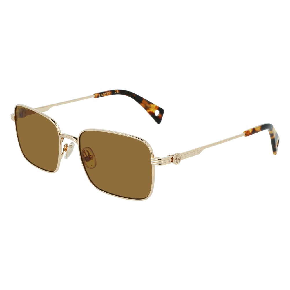Lanvin LNV104S - 720 - 56 Lunettes de soleil Or, Havane Angulaire