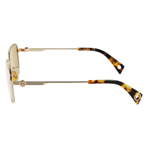 Lanvin LNV104S - 720 - 56 Lunettes de soleil Or, Havane Angulaire