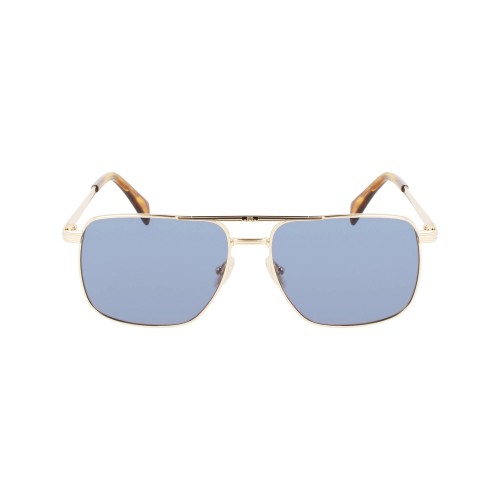 Lanvin LNV120S - 743 - 58 Lunettes de soleil Or, Marron, À motifs Pilote (Aviateur)
