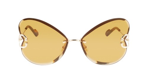 Lanvin LNV124S - 709 - 67 Lunettes de soleil Or, Havane Papillon
