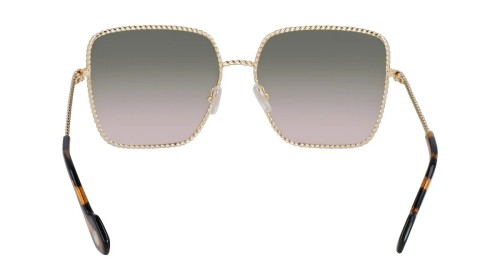 Lanvin LNV125S - 729 - 60 Lunettes de soleil Or, Havane Angulaire