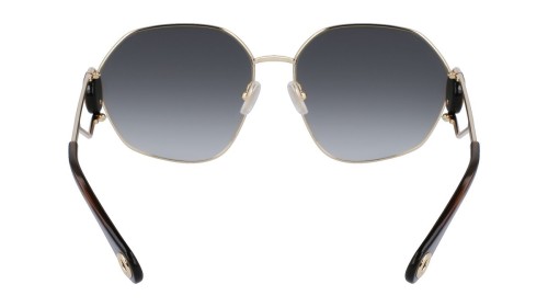 Lanvin LNV127S - 734 - 62 Lunettes de soleil Or, Marron Angulaire
