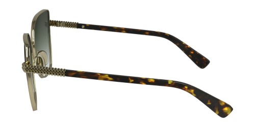 Lanvin LNV132S - 734 - 57 Lunettes de soleil Or, Havane Œil de chat