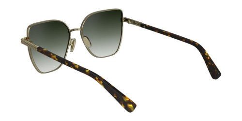 Lanvin LNV132S - 734 - 57 Lunettes de soleil Or, Havane Œil de chat