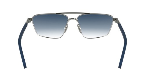 Lanvin LNV133S - 035 - 58 Lunettes de soleil Argent, Bleu Pilote (Aviateur)