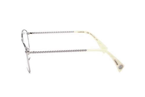 Lanvin LNV2106 - 047 - 55 Cadres optiques Argent, Blanc Œil de chat