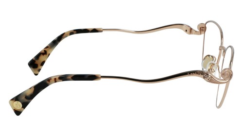 Lanvin LNV2110 - 708 - 54 Cadres optiques Or rose, Havane Œil de chat