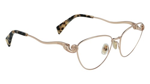 Lanvin LNV2110 - 708 - 54 Cadres optiques Or rose, Havane Œil de chat