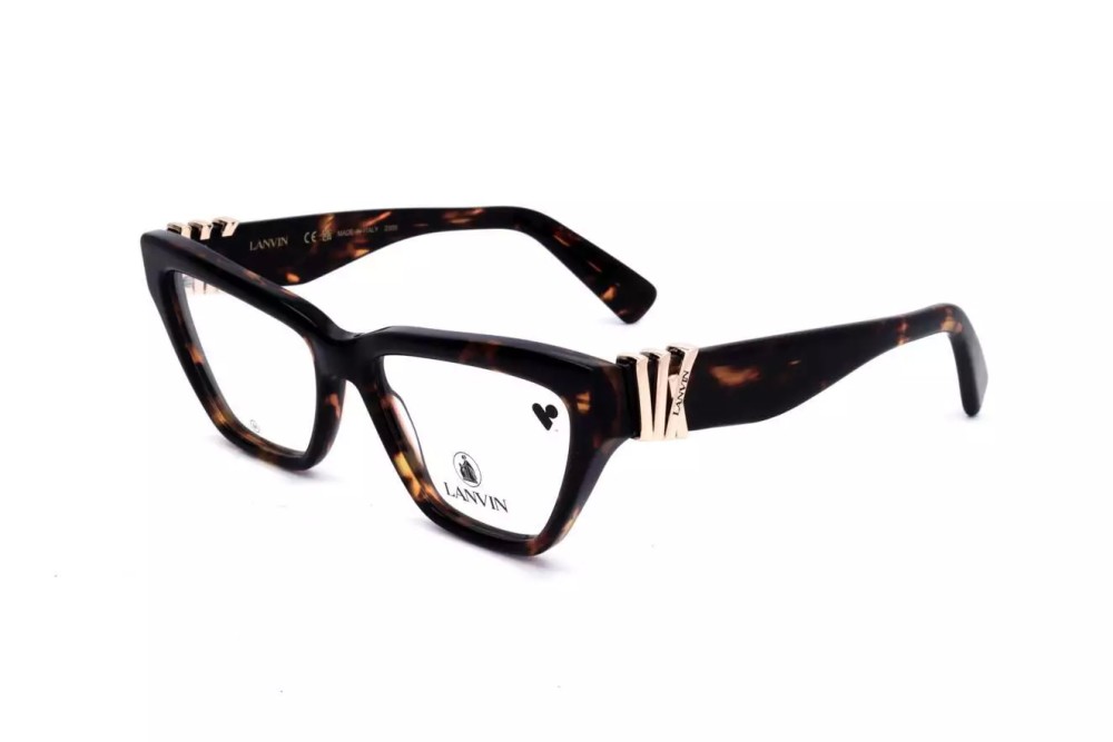 Lanvin LNV2645 - 234 - 53 Cadres optiques Havane foncé Œil de chat