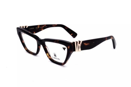 Lanvin LNV2645 - 234 - 53 Cadres optiques Havane foncé Œil de chat
