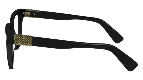 Lanvin LNV2652 - 001 - 54 Cadres optiques Noir, Or Angulaire