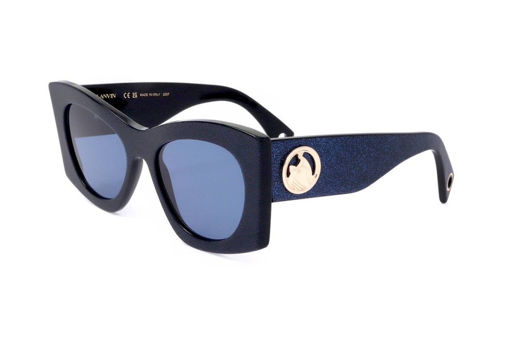 Lanvin LNV605S - 007 - 54 Lunettes de soleil Bleu Œil de chat