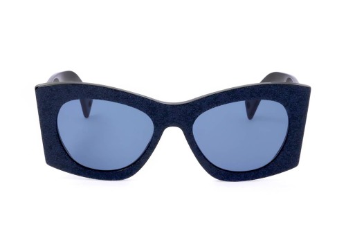 Lanvin LNV605S - 007 - 54 Lunettes de soleil Bleu Œil de chat