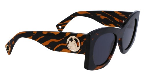 Lanvin LNV605S - 236 - 54 Lunettes de soleil Noir, Marron Œil de chat
