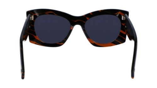 Lanvin LNV605S - 236 - 54 Lunettes de soleil Noir, Marron Œil de chat