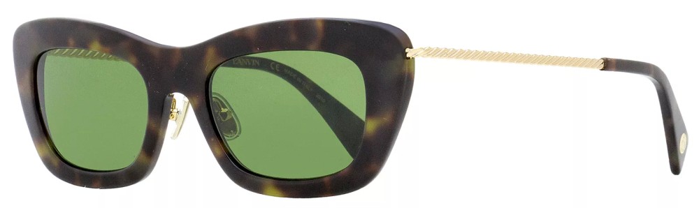 Lanvin LNV608S - 317 - 51 Lunettes de soleil Havane, Or Œil de chat
