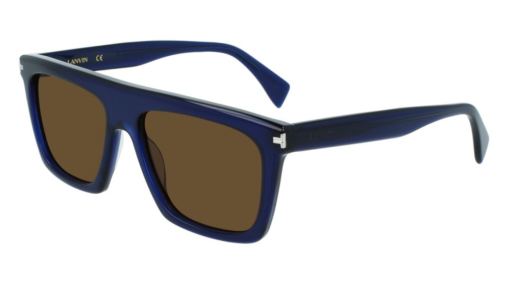 Lanvin LNV612S - 424 - 57 Lunettes de soleil Bleu Dessus plat