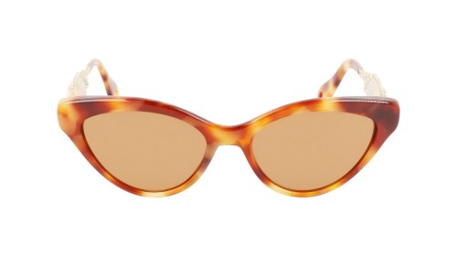 Lanvin LNV631SR - 217 - 56 Lunettes de soleil Havane, Or Œil de chat